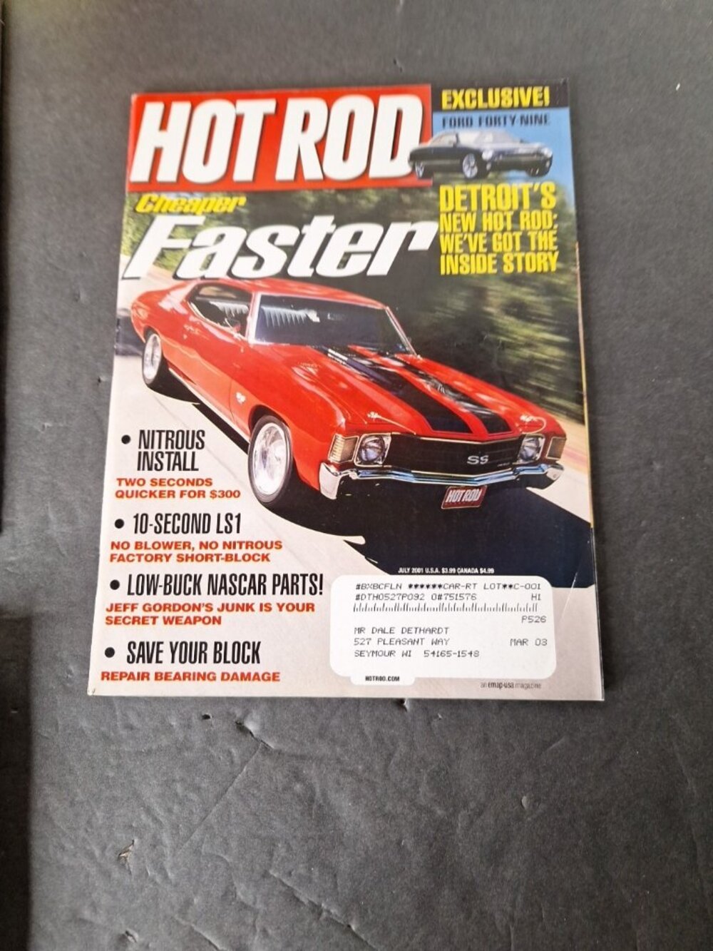 HOT ROD MAGAZINE FULL YEAR 2001.....COMPLETE TWELVE ISSUES JAN to DEC - Picture 7 of 13